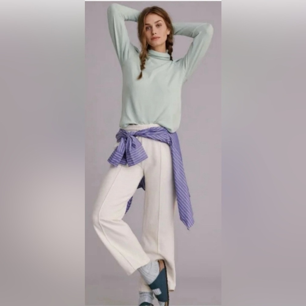 Anthropologie Puff Sleeve Ballon sleeve Turtleneck, sz : XS
